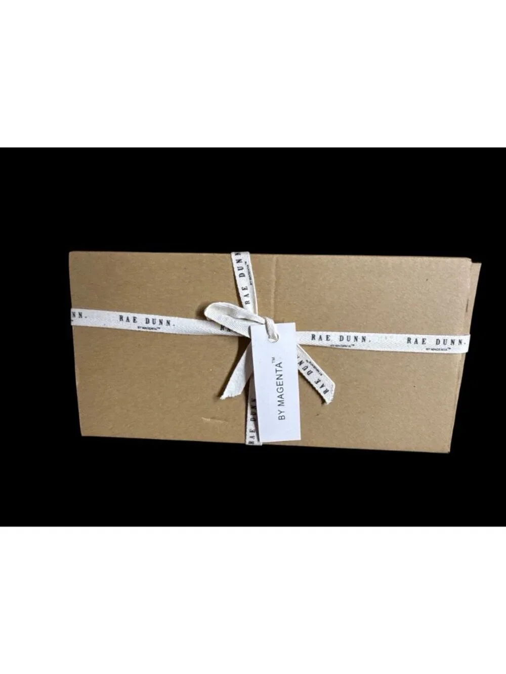 Rae Dunn Wake Up Makeup Ceramic Brush Cup Set Black White New In Box